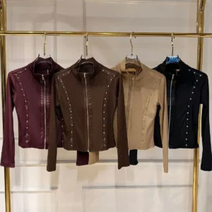 Blusa canelado de poliamida